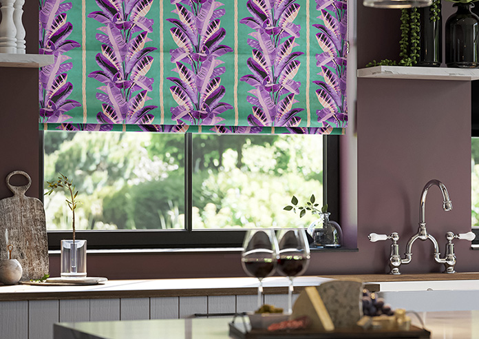 Miami, Purple - Twist&Fit Roman Blind - Image 5